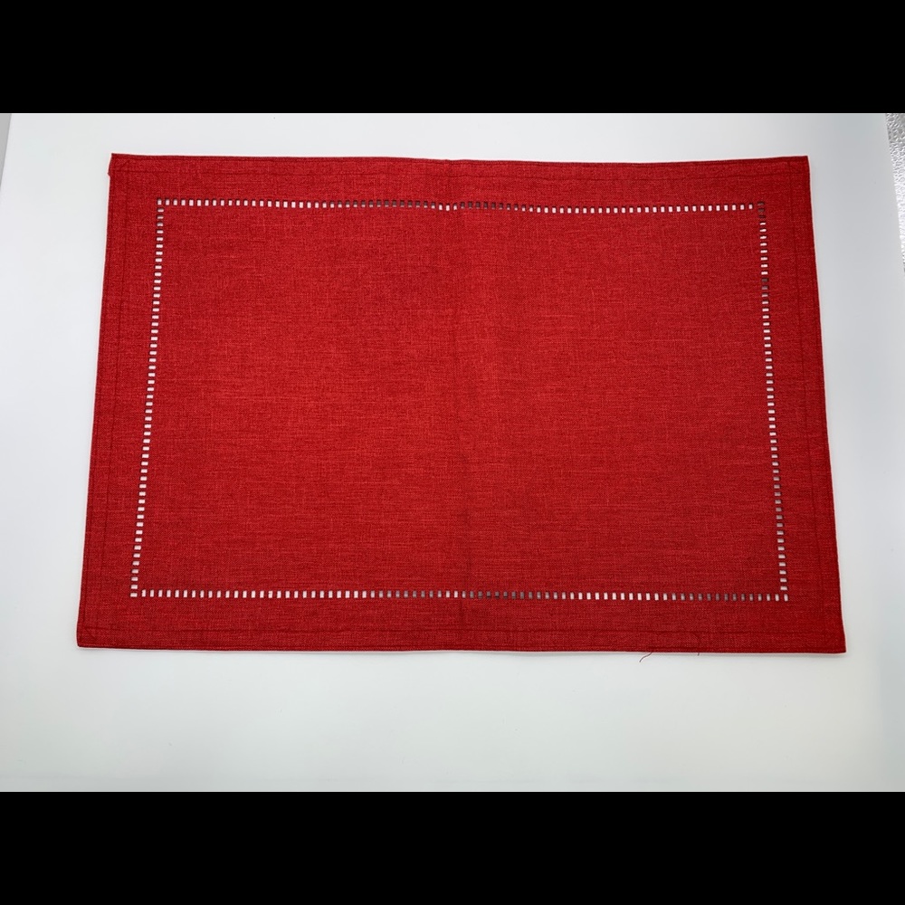 Harmon Red Cloth Placemats